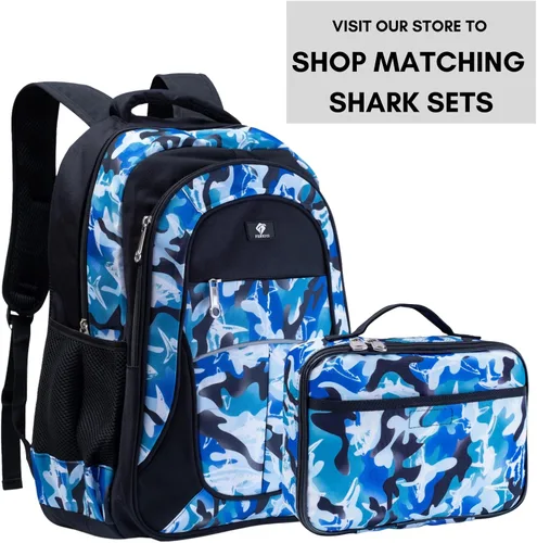 Miniatura 6 de Lonchera infantil, para niñas, adolescentes, mujeres, bolsa de almuerzo aislada, compartimentos de lados suaves, espaciosos, sin BPA, apto para Azul