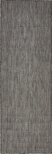 Miniatura 122 de Unique Loom Collection Alfombra de Área Plana Casual de Transición Sólida Jaspeada para Interiores/Exteriores (Pasillo 2' x 6' 1", Azul/Azul Marino)