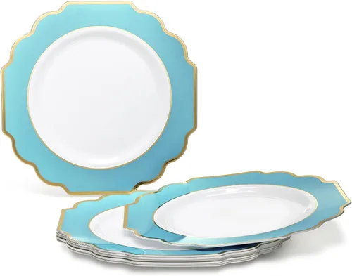 Miniatura 7 de OCCASIONS juego para 25 comensales (200 piezas), 80 comensales (640 piezas), 120 comensales (960 piezas), blanco imperial, 10.5 pulgadas, 7.5 F.
