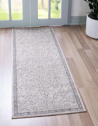 Miniatura 16 de Unique Loom Portland Collection - Alfombra Albany (2 pies 2 pulgadas x 8 pies, color azul/gris)