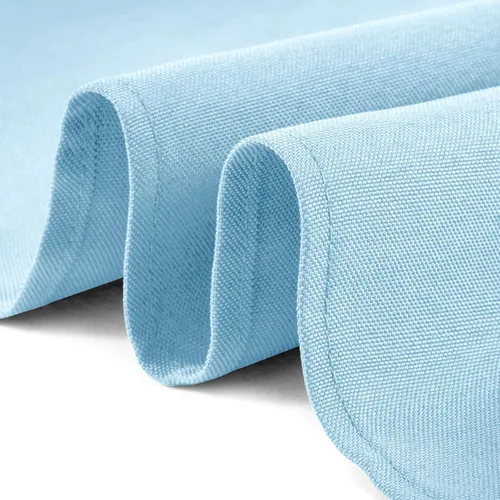 Miniatura 3 de Lann's Linens - Mantel redondo de poliéster de primera calidad de 90" para bodas/banquetes/restaurantes - Mantel de tela de poliéster - Azul bebé