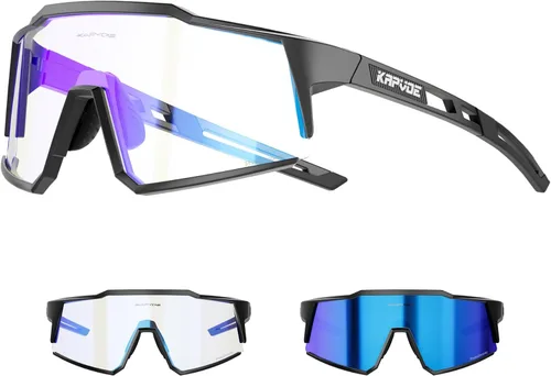 Miniatura 12 de KAPVOE Gafas de Ciclismo Fotocromáticas MTB Bicicleta de Montaña Lentes de Transición para Hombres Mujeres - K9022 01