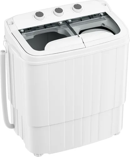 Superday Lavadora portátil con manguera más larga, 16 libras, mini lavadora y secadora compacta en combo, lavadora de doble tina con centrifugado
