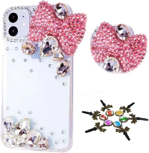 Miniatura 37 de Sparkle - Funda para teléfono compatible con Samsung Galaxy Z Flip 2 5G - Elegante - Funda 3D hecha a mano con diseño de diamantes de imitación