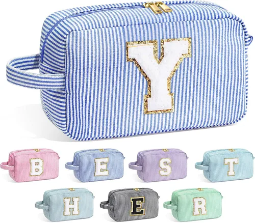 Miniatura 39 de Bolsa de Maquillaje con Inicial YOOLIFE - Regalos de Cumpleaños para Mujeres, Niñas, Mamá, Hija, Amigas, Hermana, Maestra, Regalos de Propuesta
