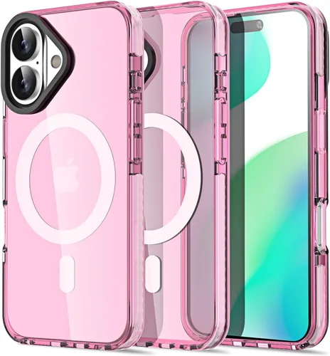 Miniatura 129 de AICase Funda protectora para iPhone 16 compatible con iPhone 16, delgada, ligera, transparente [no amarillenta] Diseño vibrante