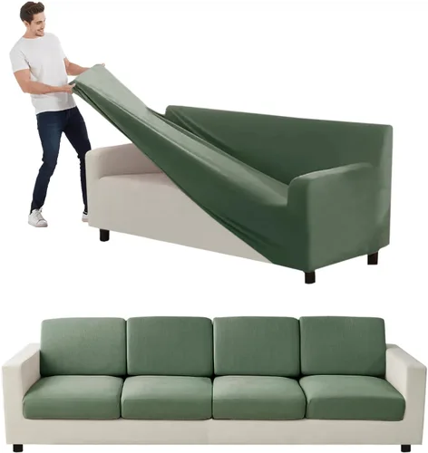 Miniatura 56 de Funda para Sofá de Terciopelo, Fundas Elásticas para Sofá para Funda Principal Separada/Respaldos y Cojines de Asiento, Funda para Sofá, para Fundas