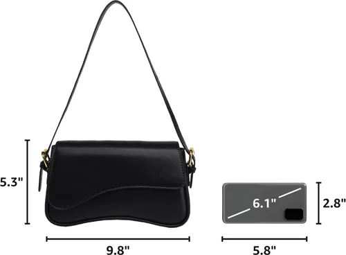 Miniatura 3 de Bolso tote de piel sintética para mujer con 2 correas extraíbles y cierre de cremallera