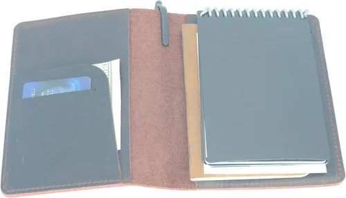 Miniatura 7 de JJNUSA Funda compatible con Rocketbook Mini Cover Smart Business hecha a mano de cuero genuino envejecido, funda para cuaderno portátil para Marrón