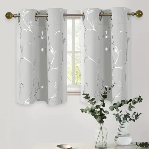 Miniatura 77 de BUHUA Cortinas Opacas de 63 Pulgadas de Largo, 2 Paneles con Aislamiento Térmico, Tratamiento de Ventana para Dormitorio, Cortinas Oscurecedoras