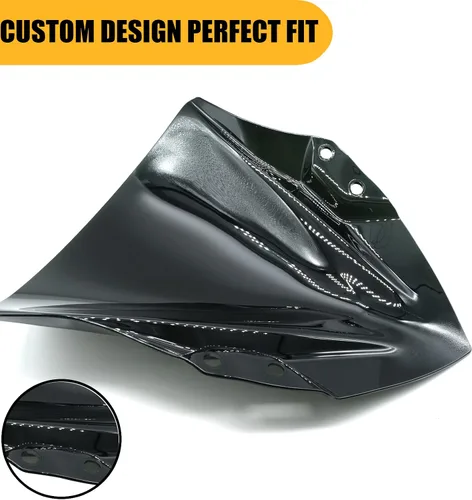 Miniatura 4 de Parabrisas scooter deflectores de viento doble burbuja compatible con Ninja 400 2018-2023