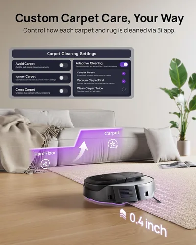 Miniatura 8 de 3i G10+ - Robot aspirador y trapeador, 18,000 Pa de succión, 60 días de limpieza sin manos con compresión silenciosa de residuos, navegación