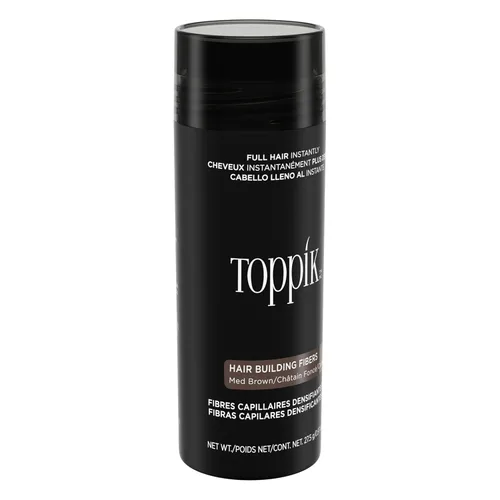 Miniatura 4 de Toppik - Fibras de construcción para el cabello, color marrón medio, 27.5 g, relleno de cabello fino o delgado, cabello instantáneamente más grueso