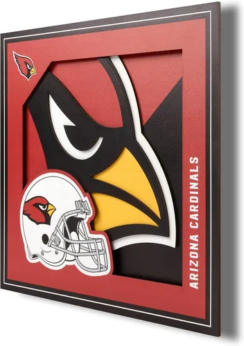 Miniatura 7 de YouTheFan Arte de pared de la serie de logotipos 3D con licencia oficial de la NFL, hecho de múltiples capas, listo para colgar en la pared, diseño