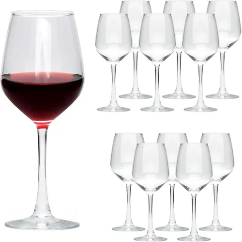 Miniatura 8 de Juego de 8 copas de vino de 12 onzas, para vino tinto o blanco, banquete de alta gama, boda, copas de regalo, fiesta, bar, aniversario, inauguración