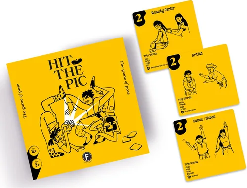 Miniatura 6 de Juego de fiesta Hit The Pic – Combina la postura en un juego rápido en equipo con improvisación y movimiento, perfecto para grupos y noches de juego