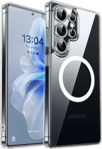 Miniatura 61 de CANSHN Funda diseñada para Samsung Galaxy A16-5G [protección completa de la cámara] [compatible con Magsafe] funda protectora trasera translúcida
