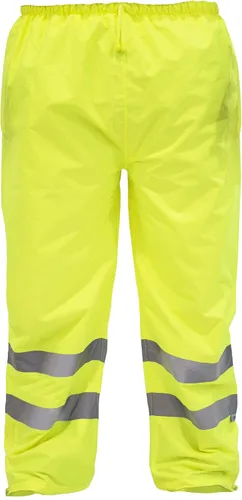 Miniatura 8 de JORESTECH Pantalones de seguridad impermeables de alta visibilidad: rayas reflectantes, cumplimiento ANSI y parte inferior ajustable Naranja Negro