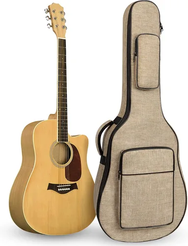 Miniatura 7 de LETSROCK Estuche para Guitarra Bajo, Bolsa de Concierto para Guitarra Bajo Acolchado Grueso Impermeable de 0.38 Pulgadas Mochila Suave Bolsa