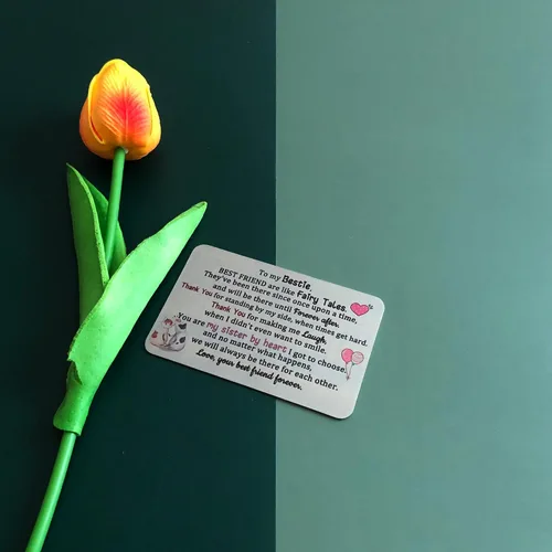 Miniatura 4 de Tarjeta de felicitación de cumpleaños con texto en inglés "True Friendship appreciate", regalos de despedida de graduación, regalo personalizado