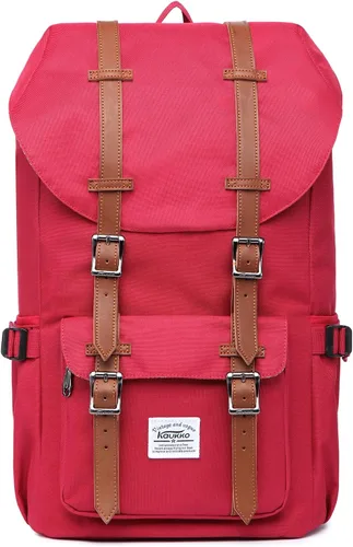Miniatura 20 de Mochila para laptop Kaukko, senderismo y campamentos, mochila universitaria grande casual, mochila de hombro con capacidad para una laptop y Nailon