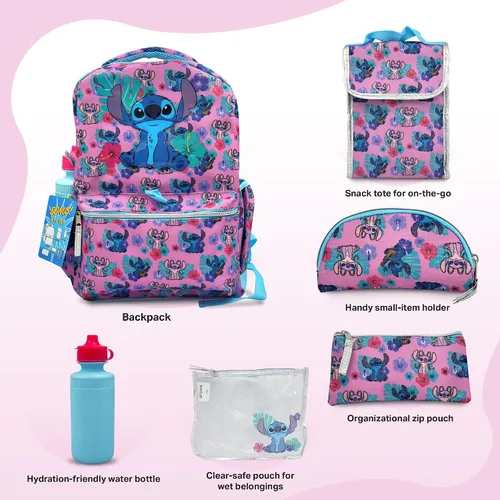 Miniatura 4 de Juego de mochila de 16 pulgadas para niñas y niños, mochila para niños de jardín de infancia y primaria con accesorios para la escuela, viajes