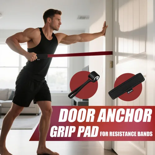 Miniatura 5 de WHATAFIT Resistance Bands,Pull Up Assist Bands Set with Handles, Exercise & Workout Bands with Door Anchor for Men & Women – Home Fitness Equipment