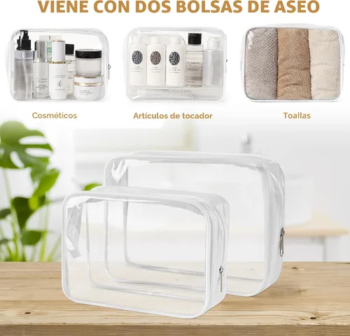 Miniatura 8 de Mochila de viaje Beraliy aprobada por aerolíneas para hombres y mujeres, Beige, Grande, Mochilas de viaje
