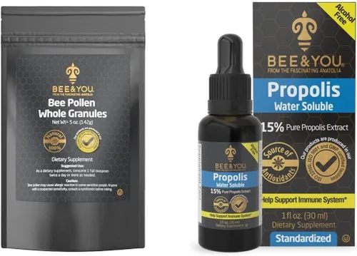 Miniatura 8 de Bee and You Extracto de propóleo puro natural, soluble en agua, propóleos de abeja, alta potencia, suplemento de apoyo inmunológico ultra puro