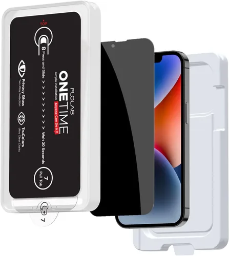 Miniatura 4 de FLOLAB NanoArmour ONETIME - Funda compatible con iPhone 14 Plus / 13 Pro Max, protector de pantalla antirreflejos, vidrio templado de grado militar
