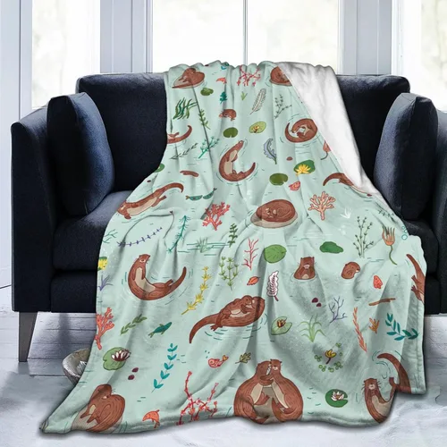 Miniatura 10 de Bonita manta con patrón de animales Capybara, manta suave de franela, acogedora y ligera, regalos de felpa para niños, niñas, mujeres, hombres