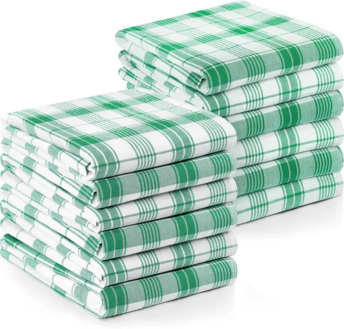 Miniatura 13 de Utopia Towels Juego de 12 paños negros de 15 x 25 pulgadas, 100% algodón hilado en anillo, altamente absorbentes y reutilizables, juego de barra