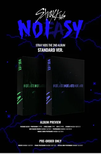 Miniatura 3 de JYP Ent. STRAY KIDS - NOEASY (Normal ver.) (Vol.2) Álbum+Juego de tarjetas de fotos extra (B ver.) (JYPK1271)
