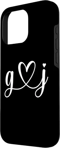 Miniatura 2 de Funda para iPhone 16 Pro G Love J Bride Boyfriend & Girlfriend G Letter y J Letter