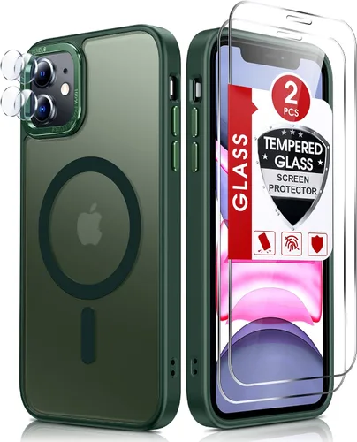 Miniatura 39 de LeYi Funda para iPhone XR: con protector de pantalla X2 + 2 funda para cámara [compatible con MagSafe] Funda protectora magnética i iphoneXR