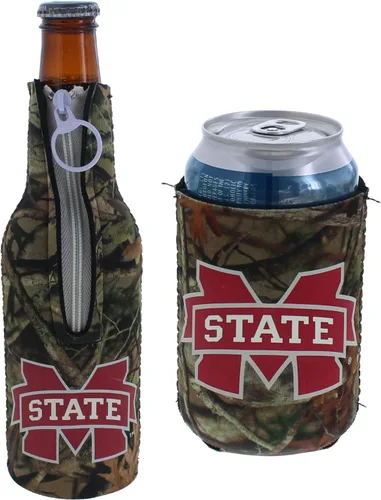 Miniatura 57 de College Team Color Logo Can & Bottle Holder Insulator Beverage Cooler Set