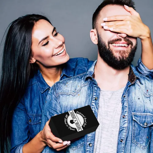 Miniatura 6 de Cepillo para barba para hombres, peine para barba y bigote con tijeras, kit de aseo para barba, cepillo de cerdas de jabalí 100% naturales, peine