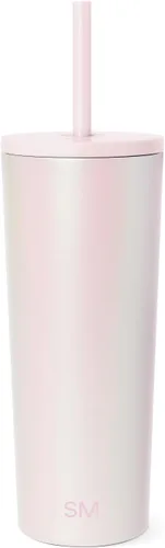 Miniatura 81 de Simple Modern- Vaso con aislamiento, c/tapa y pajilla Taza de viaje Botella de agua de ac. inox. reutilizable Unisex Colecc. Classic 24 oz