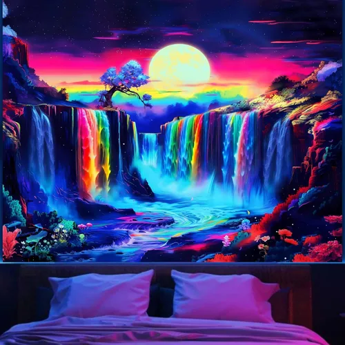 Miniatura 10 de Apdidl Tapiz Verde del Árbol de la Vida para Dormitorio, Colgante de Pared de Árbol Natural Estético, Tapices Bohemios Hippie Arte de Pared, Manta