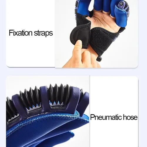 Miniatura 7 de Guantes de robot de rehabilitación para recuperación de manos izquierda y derecha, guante robótico, guante robótico de rehabilitación de dedos