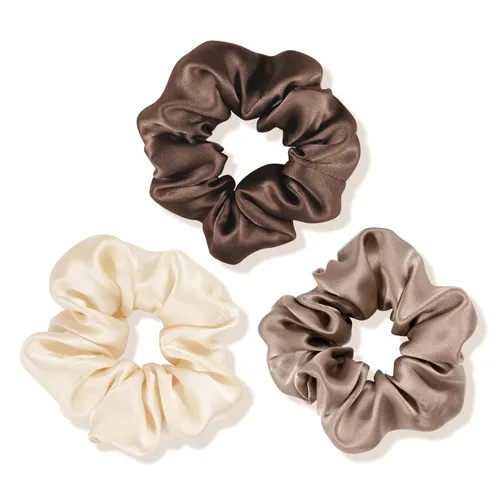 Miniatura 7 de OLESILK 100% Seda de Morera - Scrunchies para el cabello, mujeres y niñas, ligas de seda para cabello rizado y con roturas, sin daños, elásticos 3