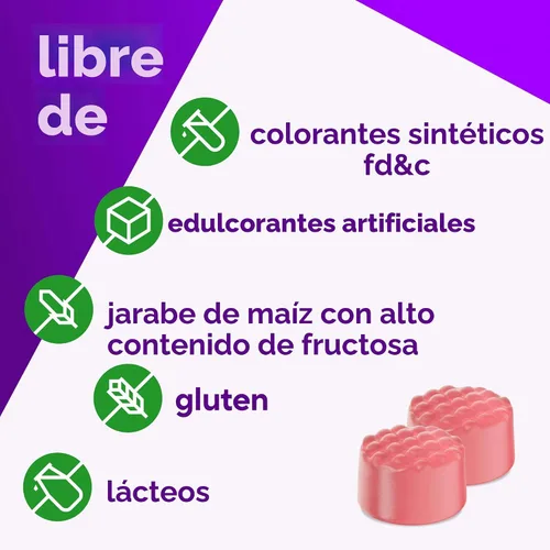 Miniatura 6 de vitafusion GLP-1 Support Multivitamínico, mezcla de vitaminas y minerales, 15 nutrientes esenciales, sabor a bayas cítricas, 90 unidades, suministro