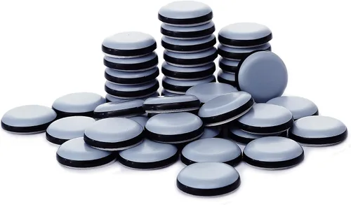 Miniatura 12 de Deslizadores adhesivos para muebles de 1-5/8 pulgadas, silla de horno deslizantes de PTFE en muebles y electrodomésticos de cocina, deslizador fácil