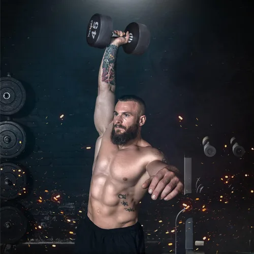 Miniatura 5 de Yes4All Mancuerna de uretano con mango moleteado antideslizante de 5 a 50 libras para construcción muscular, se vende individualmente