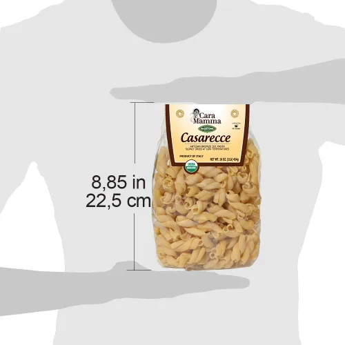 Miniatura 5 de Mantova Pasta orgánica italiana especializada, Caserecce (2 paquetes de 1 libra cada uno) - Pasta artesanal, sin OMG, vegana e importada de Italia