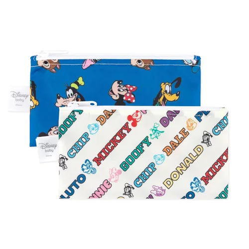 Miniatura 12 de Bumkins - Bolsas reutilizables para snacks, para almuerzo escolar de niños y porciones para adultos, tela lavable, bolsa con cierre de tela