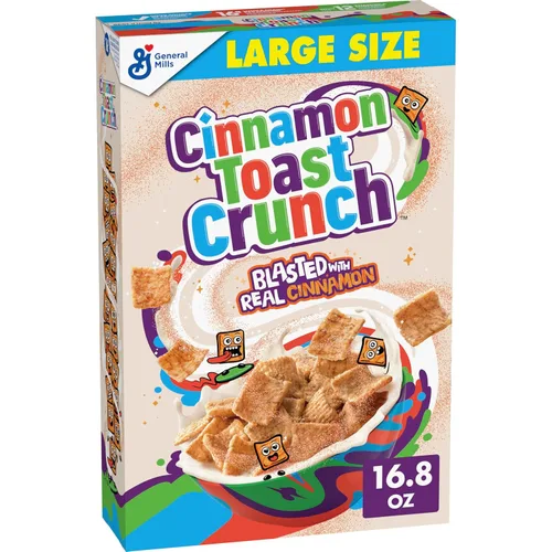 Miniatura 13 de Cinnamon Toast Crunch Taza de cereales para desayuno, cereal de una sola porción, 2 onzas (paquete de 12)
