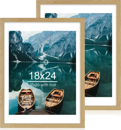 Miniatura 186 de Hongkee - Juego de 2 marcos de fotos, HK042515-MD5.5X8.5-BK(2PK)