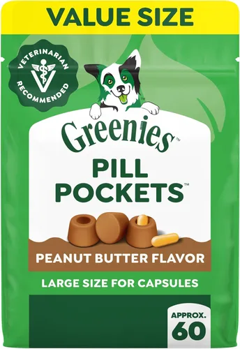 Miniatura 22 de Greenies Pill Pockets con dulces de mantequilla de maní real para perros, Mantequilla de cacahuate