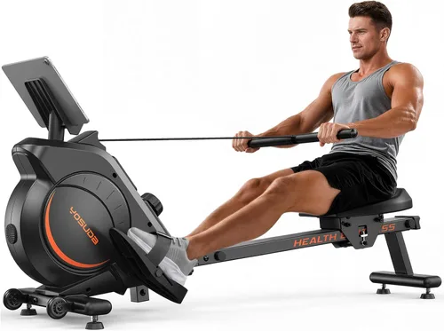 YOSUDA Rowing Machine for Home, Magnetic Rower Machine for Beginners to Athletes, Use with Resistance Adjustment Function, Bluetooth, App Supported,